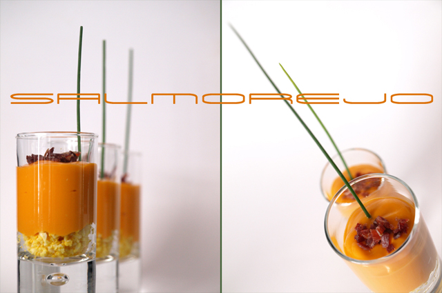 Salmorejo clásico colage
