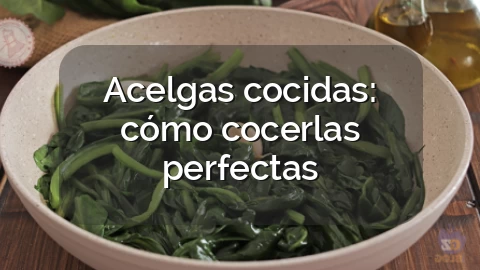 Acelgas cocidas: cómo cocerlas perfectas