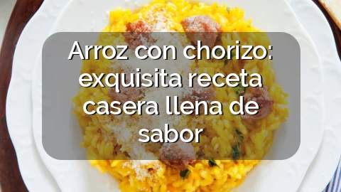 Arroz con chorizo: exquisita receta casera llena de sabor