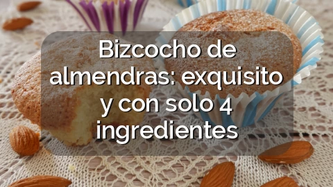 Bizcocho de almendras: exquisito y con solo 4 ingredientes