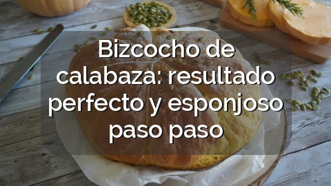 Bizcocho de calabaza: resultado perfecto y esponjoso paso paso